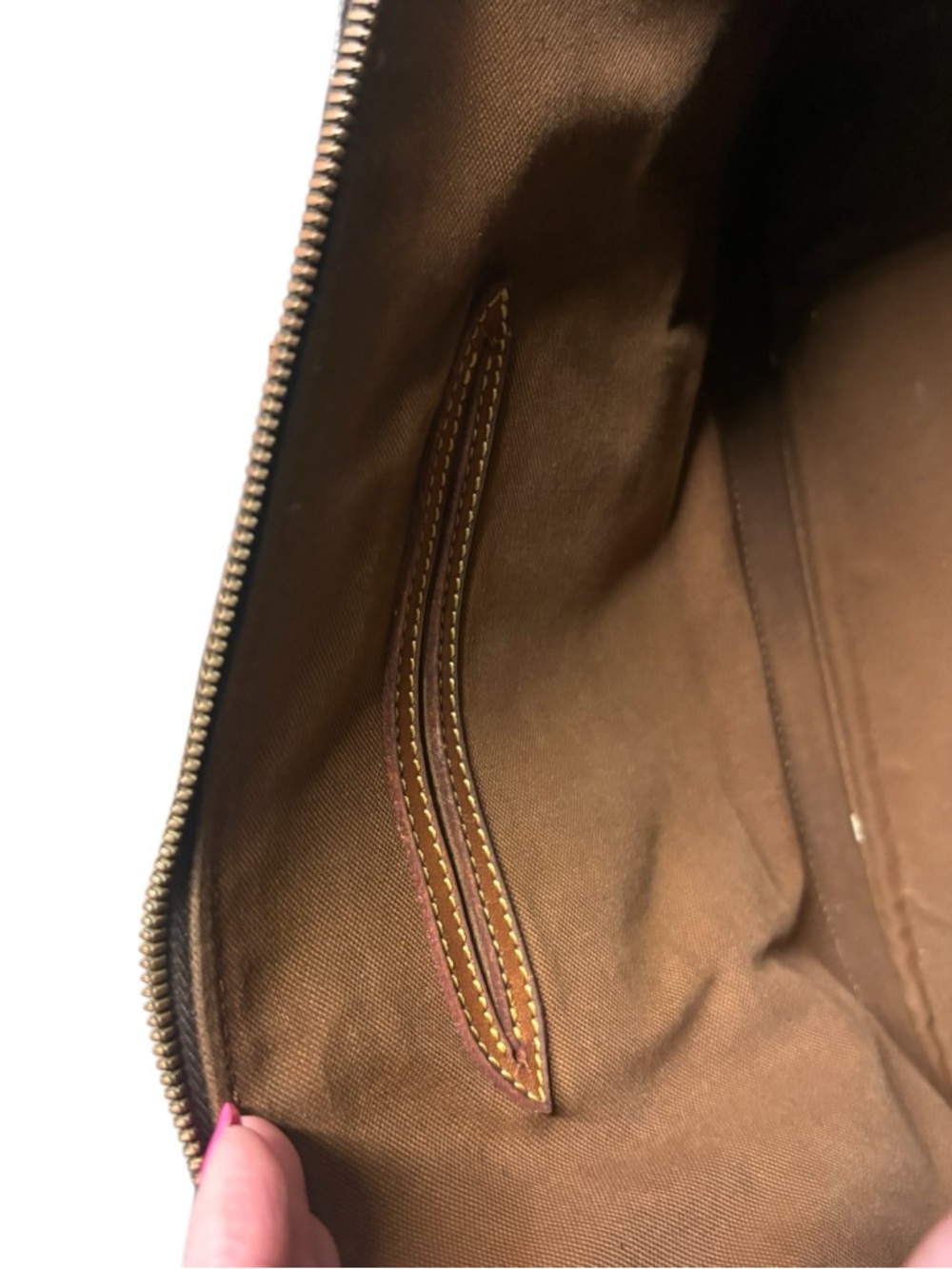 Louis Vuitton Brown Monogram Alma-Style Satchel with Vachetta Trim - Picture 12 of 16